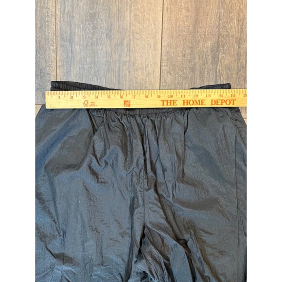 Vintage 90s USA Olympics Black Womens Tracksuit XL Nylon Lined Logo Drawstring - Picture 11 of 14